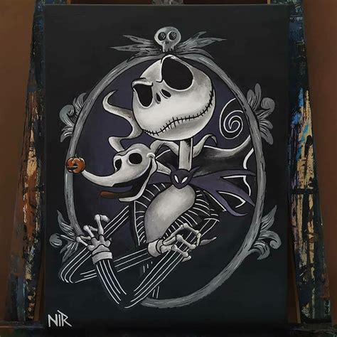 Jack Skellington Painting | Schizzi d'arte, Idee per disegnare, Disegno manga