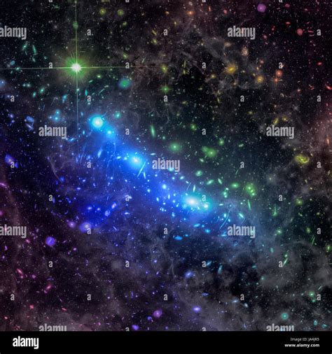 Galaxy clusters hi-res stock photography and images - Alamy