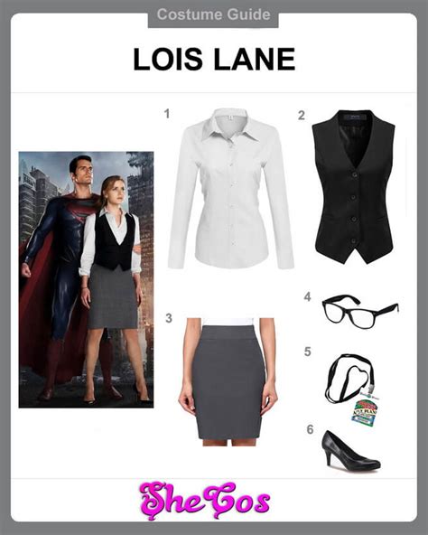 The Creative Ideas to DIY Lois Lane Costume | SheCos Blog