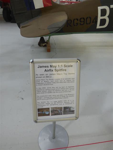 James May 1:1 Scale Airfix Spitfire - Royal Air Force Museum Cosford ...