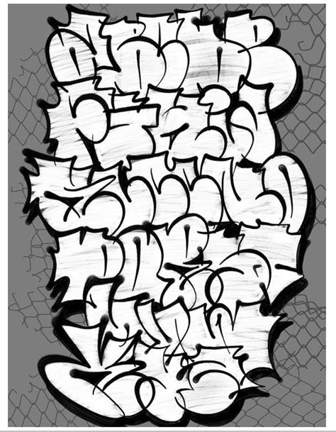 Pin de AisOne en Alphabet | Letras de graffiti abecedario, Tipos de ...