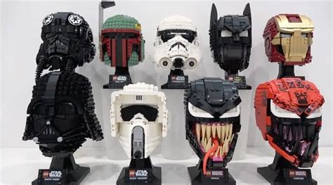 Get a closer look at the full range of LEGO helmets