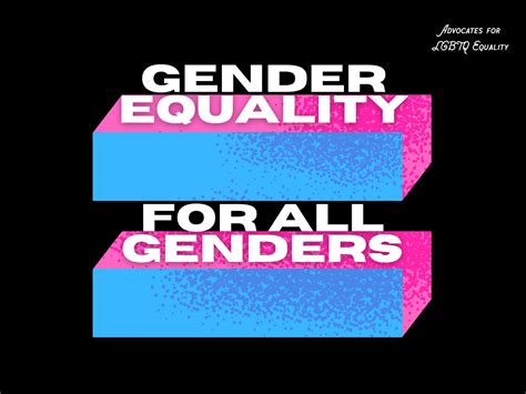 Gender Equality Month is for Everyone — Advocates for LGBTQ Equality