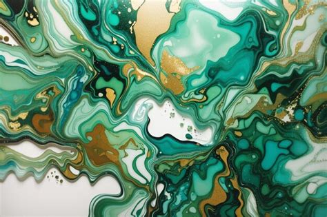 Premium AI Image | Turquoise marble pattern