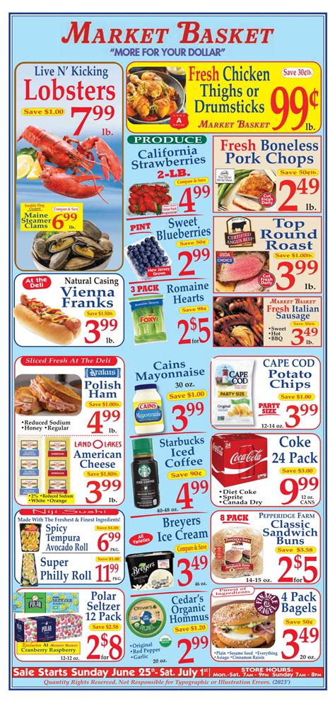 Market Basket Weekly Flyer Jun 25 – Jul 01, 2023