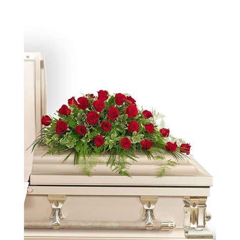 24 Red Roses Casket Spray Enchanted Florist Taos - Taos, NM Flower Shop