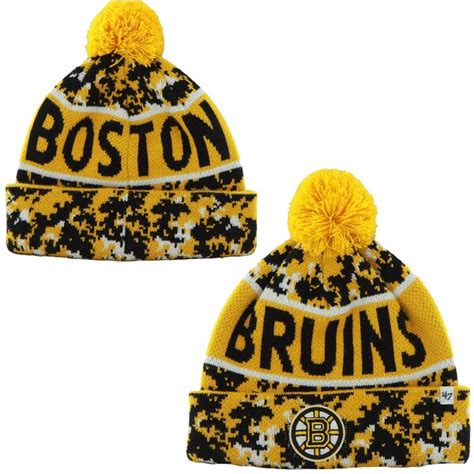 Mens Boston Bruins '47 Brand Black Armory Digi Camo Knit Hat - Shop.NHL.com