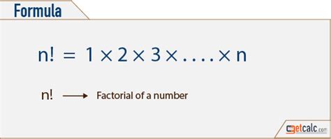 Factorial Formula