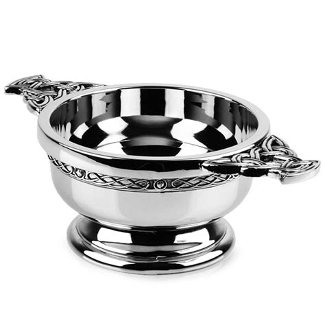 Chrome Plated Quaich Bowl 130ml at Drinkstuff