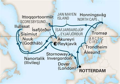 Arctic Circle Crossing: Greenland And Iceland - Holland America (28 ...