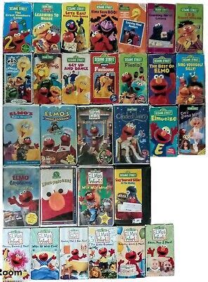 SESAME STREET MUPPETS VHS Video COLLECTION PBS RARE OOP Vintage Lot (30 ...