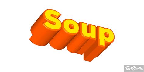 Soup Word Animated GIF Logo Designs