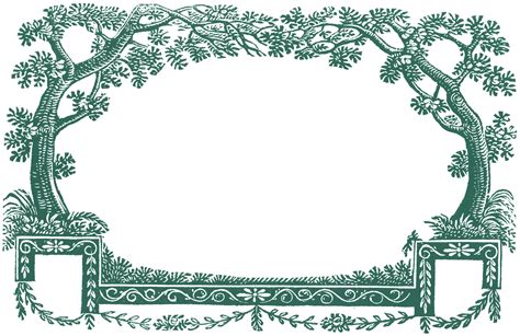 Free Antique Labels - Trees - 4 Colors - The Graphics Fairy