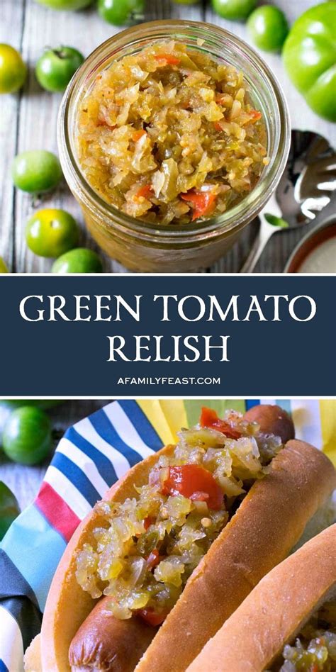 Green Tomato Relish | Relish recipes, Sweet green tomato relish recipe, Tomato relish