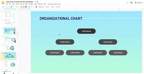 Organizational Chart Google Slides Template