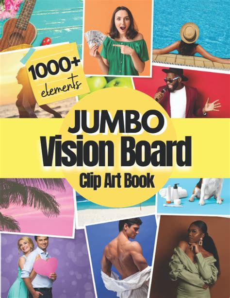 Buy Jumbo Vision Board Clip Art Book: 1000+ Pictures, Quotes and Words ...