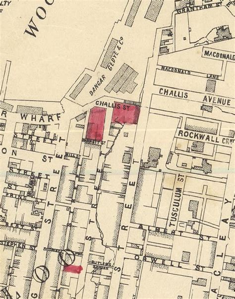 Detail showing part of Woolloomooloo and Potts Point from map of City of Sydney 1903 | The ...