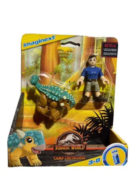 FISHER PRICE IMAGINEXT Jurassic World Camp Cretaceous Ankylosaurus ...