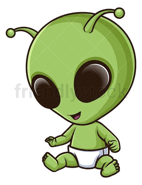 Baby Alien Cartoon Vector Clipart Friendlystock | The Best Porn Website