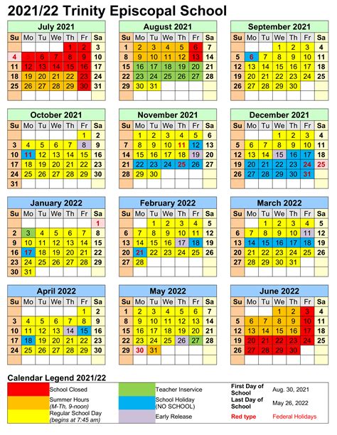 Trinity Academic Calendar 2024 - November 2024 Calendar