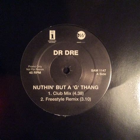 Dr. Dre – Nuthin' But A 'G' Thang (1992, Vinyl) - Discogs