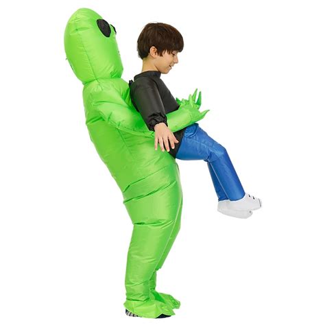 Green Alien Carrying Human Costume – JOOPZY