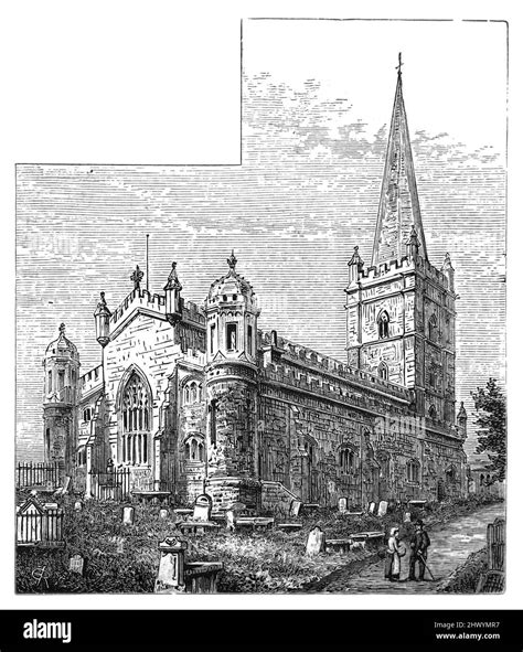 Londonderry Cathedral in the 19th century before the chancel was built ...