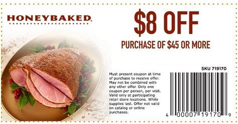 Honey Baked Ham Printable Coupons July 2017 - Discount Shoes Store