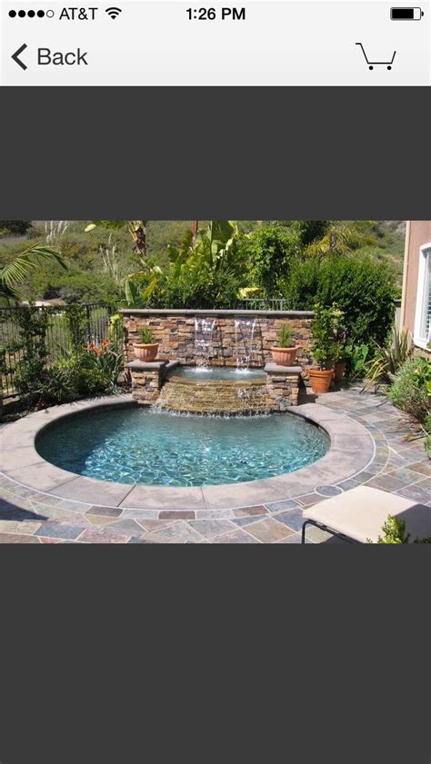 backyard wading pool fountain - Google Search Mexico House Ideas, Pool Fountain, Swimming Pools ...