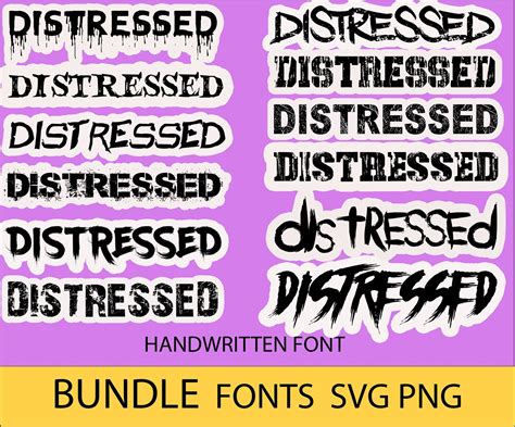 Distressed Font Svg. Font Svg. Distressed Font Svg Bundle. Distressed ...