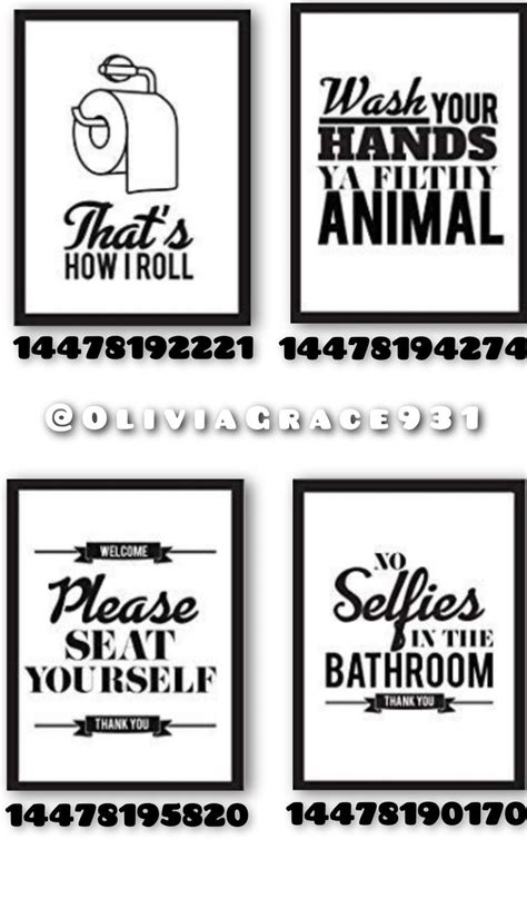 bloxburg bathroom decal in 2024 | Bloxburg decals codes aesthetic, Preppy decal, Bloxburg decal ...