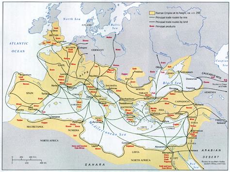 Trade Routes of the Roman Empire - Vivid Maps