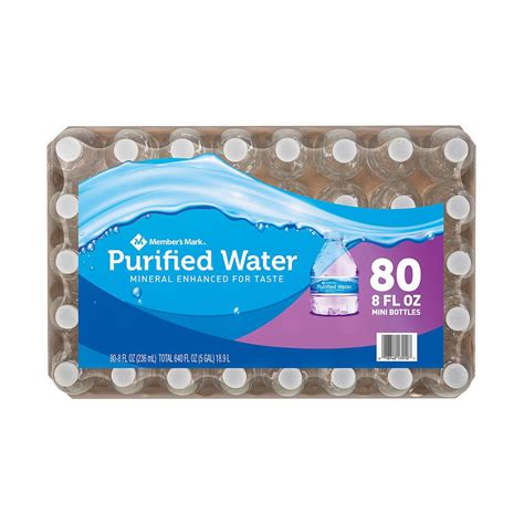 Members Mark Purified Water, (80/8oz.) – Island Cooler Delivery Service