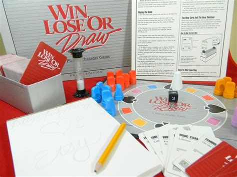 Win Lose or Draw Board Game SALE by LillysLuckyPenny on Etsy