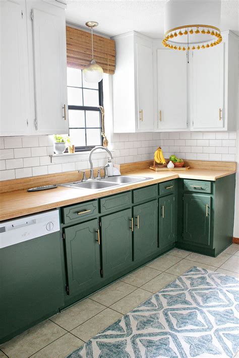 Two Tone Green Kitchen Cabinets | Noconexpress