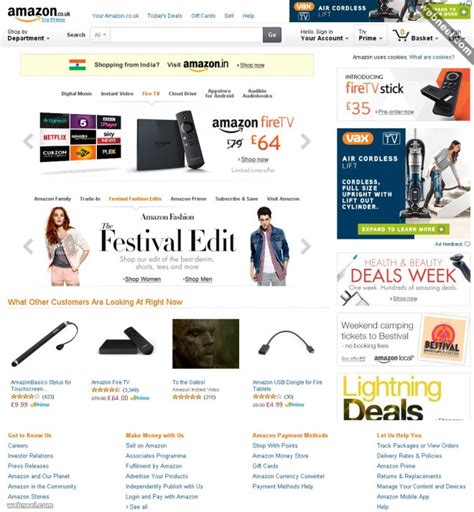 Amazon Website Template