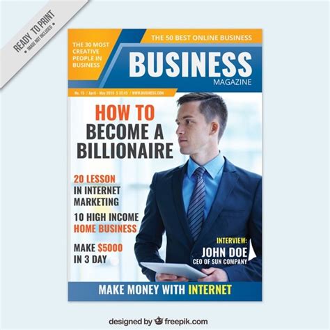 Business magazine cover design | Free Vector