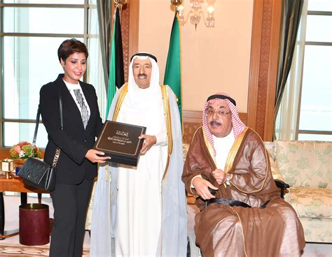 His Highness the Amir Sheikh Sabah Al-Ahmad Al-Jaber Al-Sabah receives ...