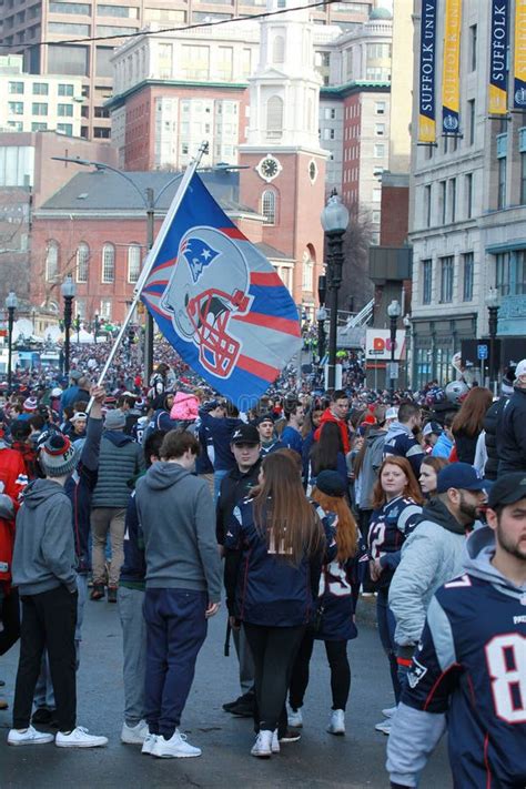 New England Patriots 53th Super Bowl Championship Parade in Boston on Feb. 5, 2019 Editorial ...