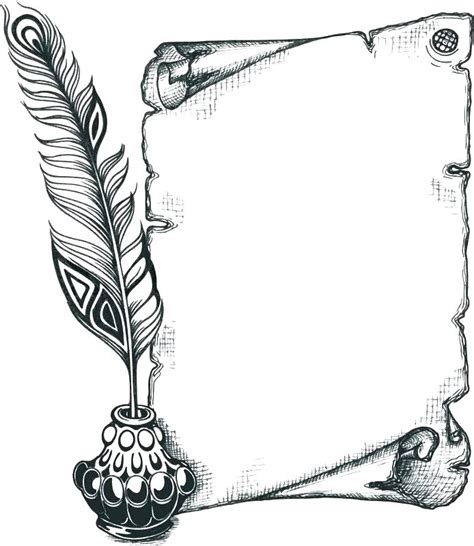 Old Scroll Drawing | Free download on ClipArtMag