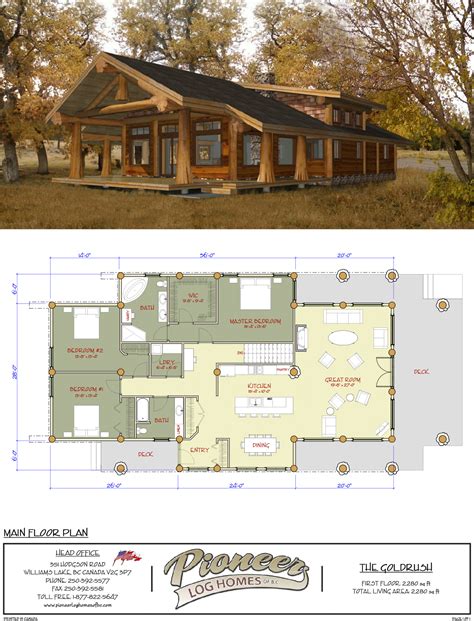 Goldrush - Pioneer Log Homes Midwest | Dream house plans, Log home ...