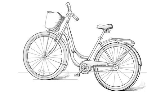 How to draw a bike with pencil step-by-step drawing tutorial