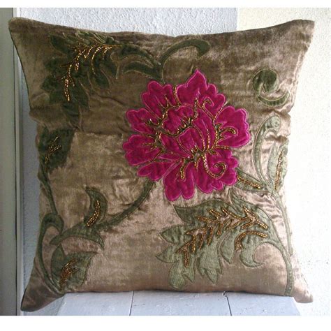 Couch Accent Pillows, Brown Throw Pillows, Velvet Throw Pillows, Sofa ...