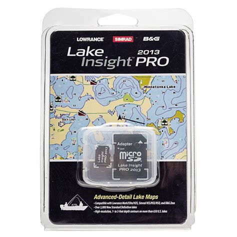 Lowrance® Lake Insight Pro 2013 Map Card - 420859, Lake Map Software at ...