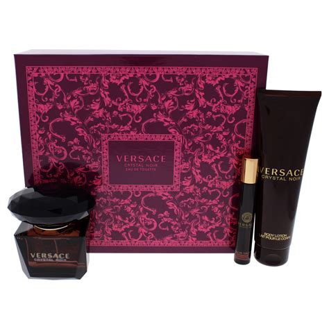 Versace - Versace Crystal Noir Perfume Gift Set for Women, 3 Pieces ...