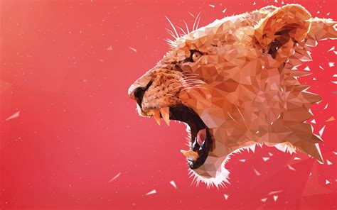 Roaring Lion Minimalist Wallpaper, HD Minimalist 4K Wallpapers, Images and Background ...