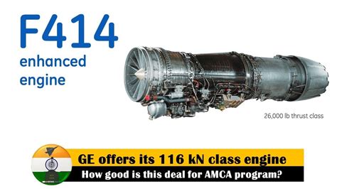 GE offers powerful version of F-414 engine for AMCA #indianairforce ...