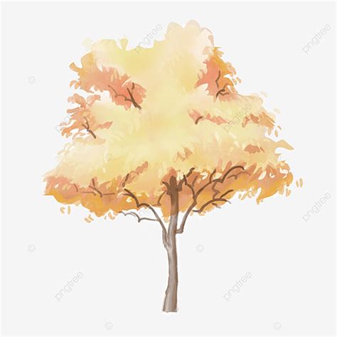 Watercolor Trees PNG Picture, Watercolor Vacuum Autumn Tree Watercolor Tree, Watercolor ...