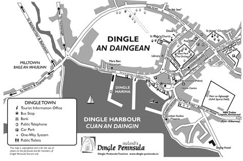 Dingle Town Map - Dingle Town Ireland • mappery