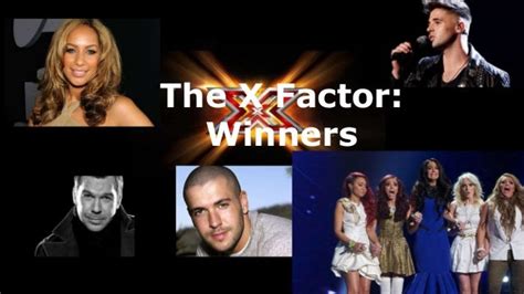 The x factor winners